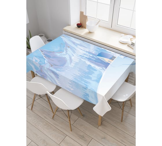 Прямоугольная скатерть JoyArty Морозный край из сатена tc_20087_120x145 1