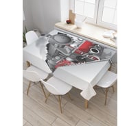 Прямоугольная скатерть JoyArty Старый паровоз из сатена tc_22390_120x145