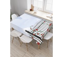 Прямоугольная скатерть JoyArty Райские ворота из сатена tc_21633_120x145