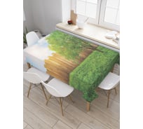 Прямоугольная скатерть JoyArty Домашнее деревце из сатена tc_21628_120x145