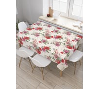 Прямоугольная скатерть JoyArty Завораживающие розы из сатена tc_29972_120x145