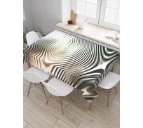 Прямоугольная скатерть JoyArty Жидкий металл из сатена tc_22223_120x145