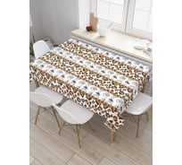 Прямоугольная скатерть JoyArty Пятна и завитки из сатена tc_34771_120x145
