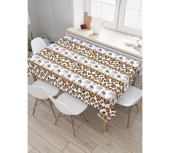Прямоугольная скатерть JoyArty Пятна и завитки из сатена tc_34771_120x145 1