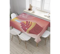 Прямоугольная скатерть JoyArty Градиент кексика из сатена tc_34194_120x145