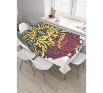 Прямоугольная скатерть JoyArty Символ растафарианства из сатена tc_36080_120x145