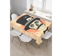 Прямоугольная скатерть JoyArty Смертельные фокусы из сатена tc_9755_120x145