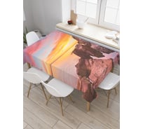 Прямоугольная скатерть JoyArty Морское жилье из сатена tc_20758_120x145