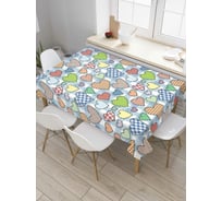 Прямоугольная скатерть JoyArty Сердца на любой вкус из сатена tc_43920_120x145