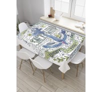 Прямоугольная скатерть JoyArty Призрачный якорь из сатена tc_8691_120x145
