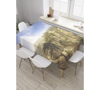Прямоугольная скатерть JoyArty Горный пейзаж из сатена tc_32953_120x145