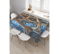 Прямоугольная скатерть JoyArty Загадочный механизм из сатена tc_20839_120x145