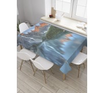 Прямоугольная скатерть JoyArty Горный смысл из сатена tc_9309_120x145