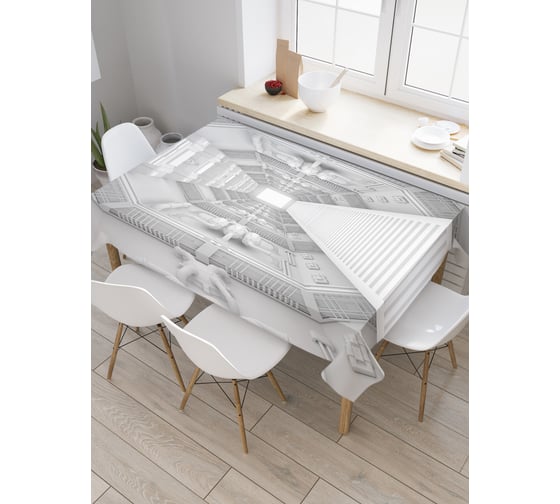 Прямоугольная скатерть JoyArty Захватывающий коридор из сатена tc_21656_120x145 1