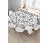 Прямоугольная скатерть JoyArty Завораживающая простота из сатена tc_21211_120x145