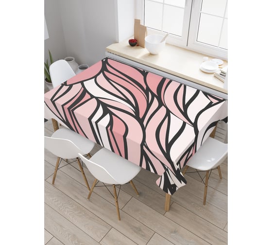 Прямоугольная скатерть JoyArty Дикие волны из сатена tc_20451_120x145 1