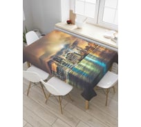 Прямоугольная скатерть JoyArty Городское зеркало из сатена tc_9620_120x145