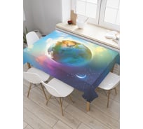 Прямоугольная скатерть JoyArty Жизненная планета из сатена tc_21682_120x145