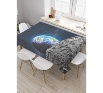 Прямоугольная скатерть JoyArty Наблюдение с луны из сатена tc_19645_120x145