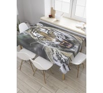 Прямоугольная скатерть JoyArty Прекрасный хищник из сатена tc_32077_120x145