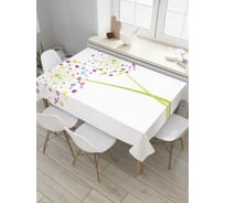 Прямоугольная скатерть JoyArty Сердечные одуванчики из сатена tc_32650_120x145