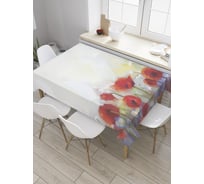 Прямоугольная скатерть JoyArty Солнечный мак из сатена tc_9136_120x145