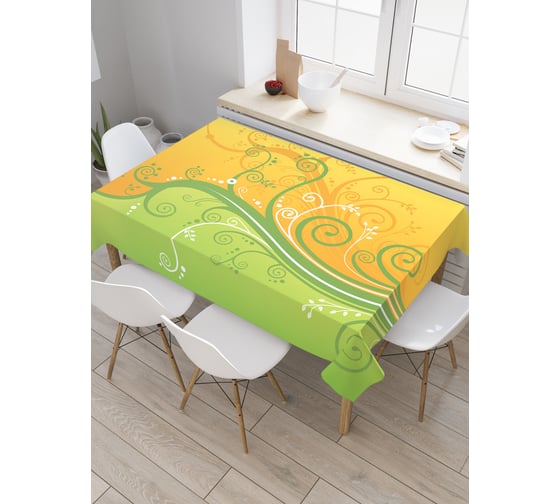 Прямоугольная скатерть JoyArty Выдуманное дерево из сатена tc_30506_120x145 1