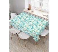 Прямоугольная скатерть JoyArty Наложение цветов из сатена tc_31816_120x145