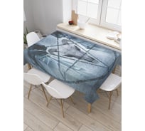 Прямоугольная скатерть JoyArty Звезда дьявола из сатена tc_22084_120x145