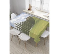 Прямоугольная скатерть JoyArty Газон на фермерском участке из сатена tc_9218_120x145