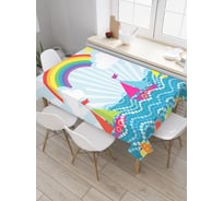 Прямоугольная скатерть JoyArty На волнах радости из сатена tc_26040_120x145