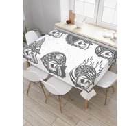 Прямоугольная скатерть JoyArty Гонщики смерти из сатена tc_9938_120x145