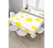Прямоугольная скатерть JoyArty Солнечные кляксы из сатена tc_37344_120x145