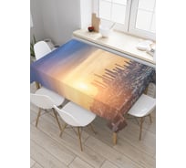 Прямоугольная скатерть JoyArty Рассвет над Лос-Анджелесом из сатена tc_38530_120x145