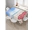 Прямоугольная скатерть JoyArty Сердечко на песке из сатена tc_7271_120x145 5