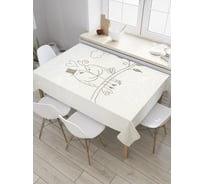 Прямоугольная скатерть JoyArty Птички молодожены из сатена tc_35140_120x145