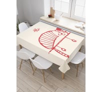 Прямоугольная скатерть JoyArty Сон в новогоднюю ночь из сатена tc_20022_120x145