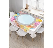 Прямоугольная скатерть JoyArty Морское окно из сатена tc_19668_120x145