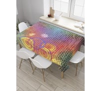 Прямоугольная скатерть JoyArty Разноцветный абстрактный гранж из сатена tc_31304_120x145