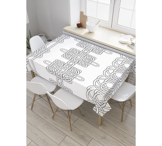 Прямоугольная скатерть JoyArty Ирландская история из сатена tc_35569_120x145 1