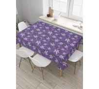 Прямоугольная скатерть JoyArty Двухцветный листопад из сатена tc_35068_120x145