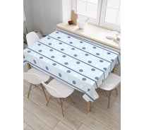Прямоугольная скатерть JoyArty Стена штурвалов из сатена tc_9829_120x145
