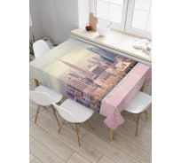 Прямоугольная скатерть JoyArty Городской вид из сатена tc_34806_120x145