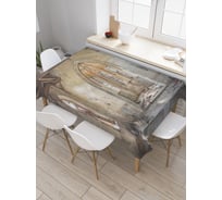 Прямоугольная скатерть JoyArty Забытый замок из сатена tc_21333_120x145