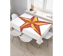 Прямоугольная скатерть JoyArty Пятиконечная звезда из сатена tc_37701_120x145