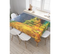 Прямоугольная скатерть JoyArty Сочные цвета осенней природы из сатена tc_30444_120x145