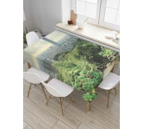 Прямоугольная скатерть JoyArty Городские джунгли в Тайбэе из сатена tc_37479_120x145