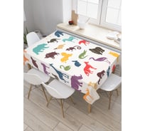 Прямоугольная скатерть JoyArty Разнообразие жизни из сатена tc_37594_120x145