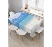 Прямоугольная скатерть JoyArty Мячик и штиль из сатена tc_29103_120x145