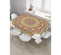 Прямоугольная скатерть JoyArty Индийская мандала из сатена tc_33047_120x145